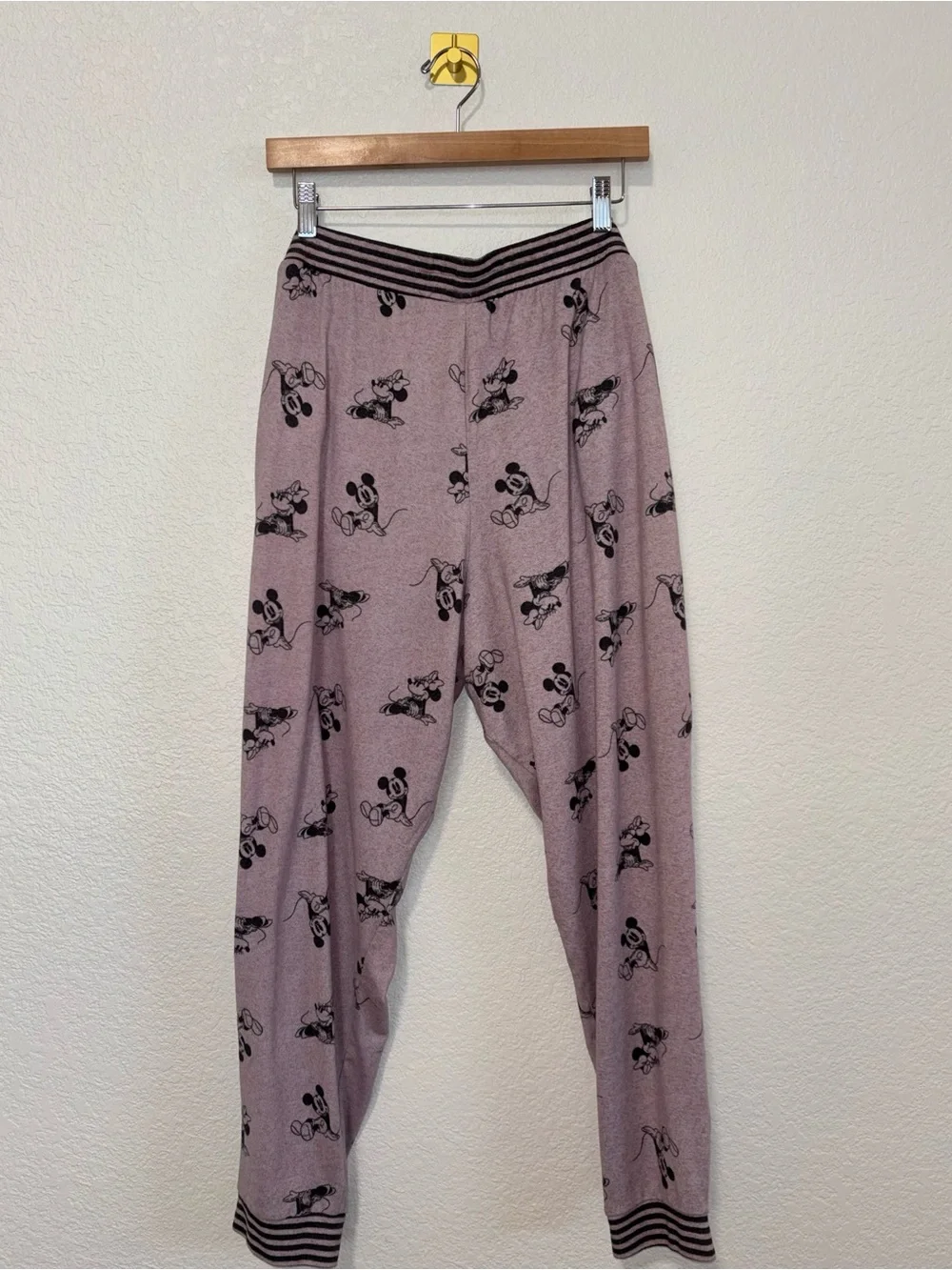 Disney Mickey & Minnie Mouse Pink Lounge Pajama Pants Large - Picture 5 of 7